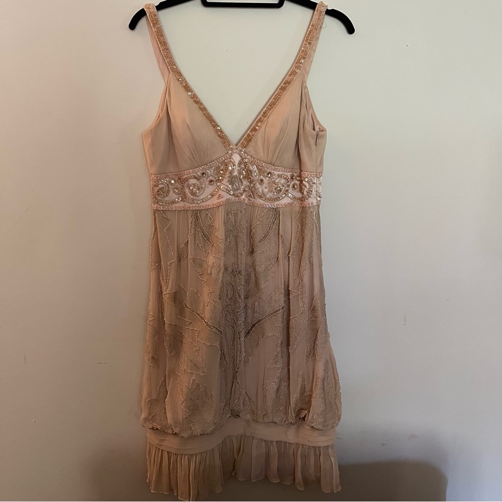 SUE WONG Nocturne beaded cocktail dress